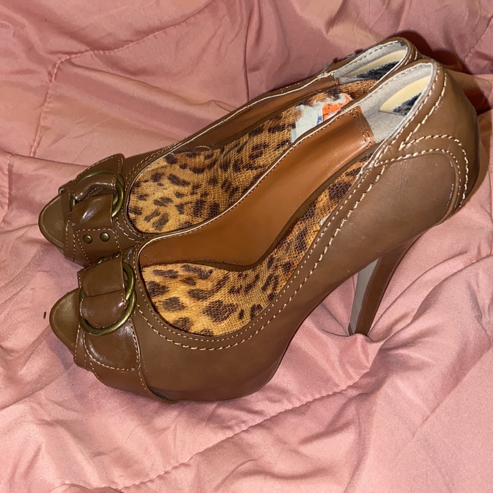 Work brown heels - Picture 2 of 5